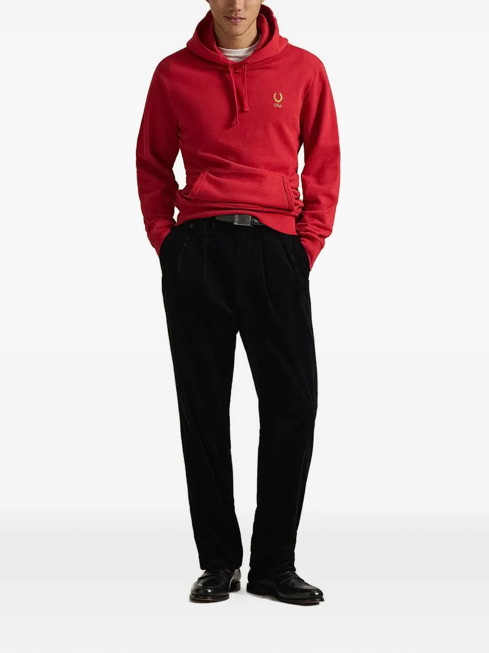 Polo Ralph Lauren Hoodie met geborduurd logo Rood