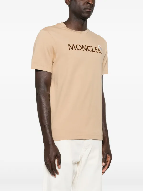 Moncler Logo T-shirt | Brown | FARFETCH AO