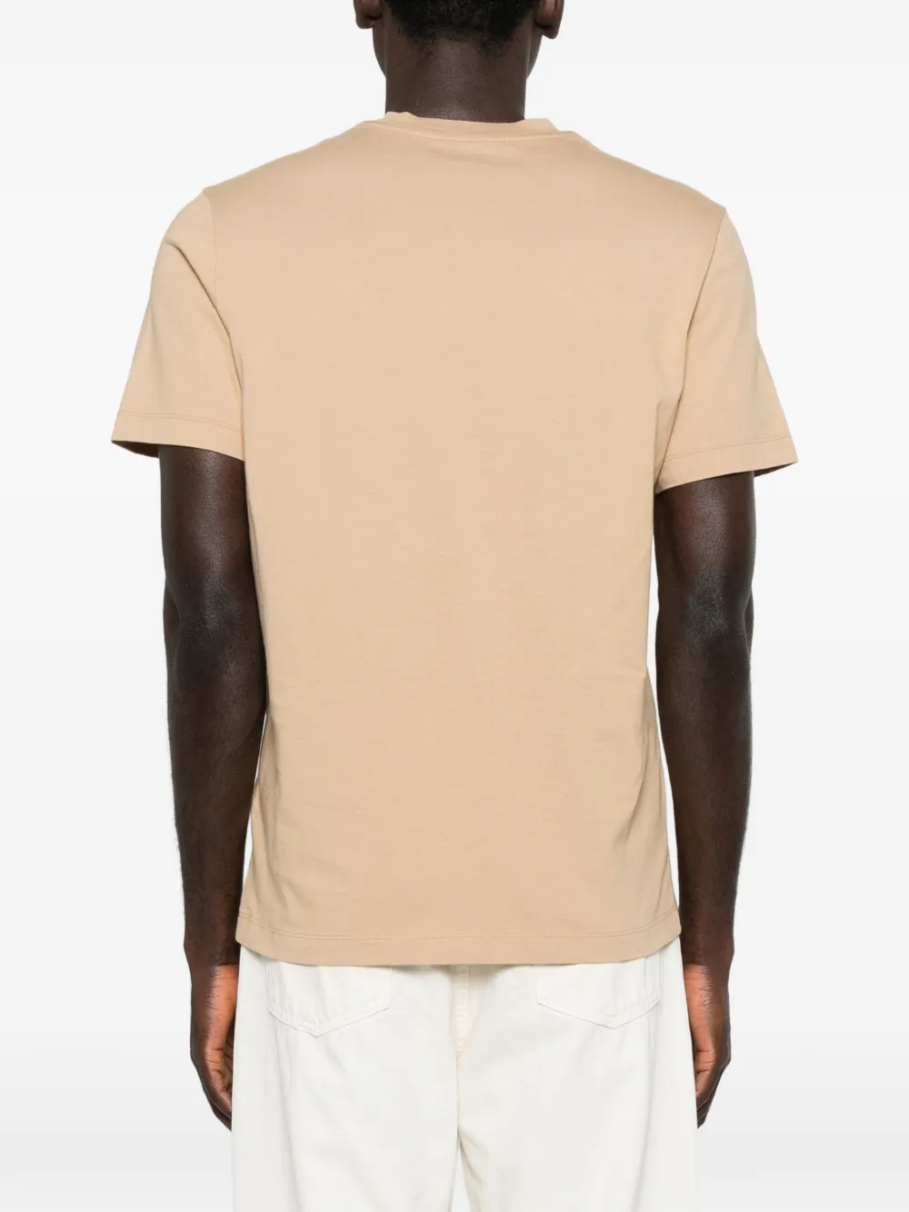 Moncler T-shirt met logo Bruin