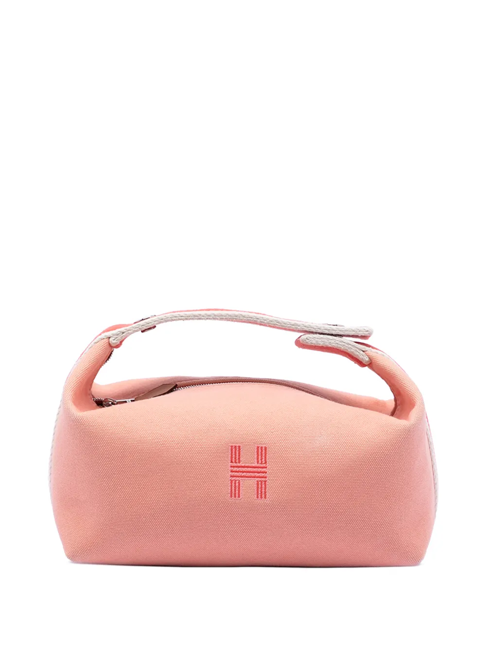 Hermès Pre-Owned 2010-2025 Small Toile Bride A Brac Case vanity bag - Arancione