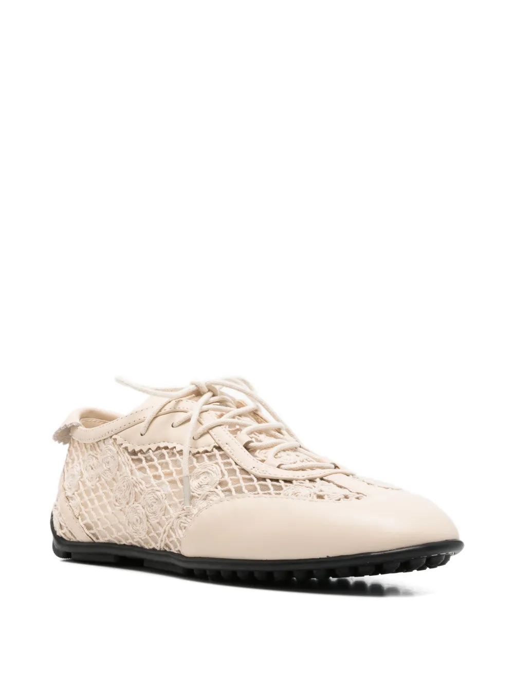 Stine Goya Sneakers met kanten detail Beige