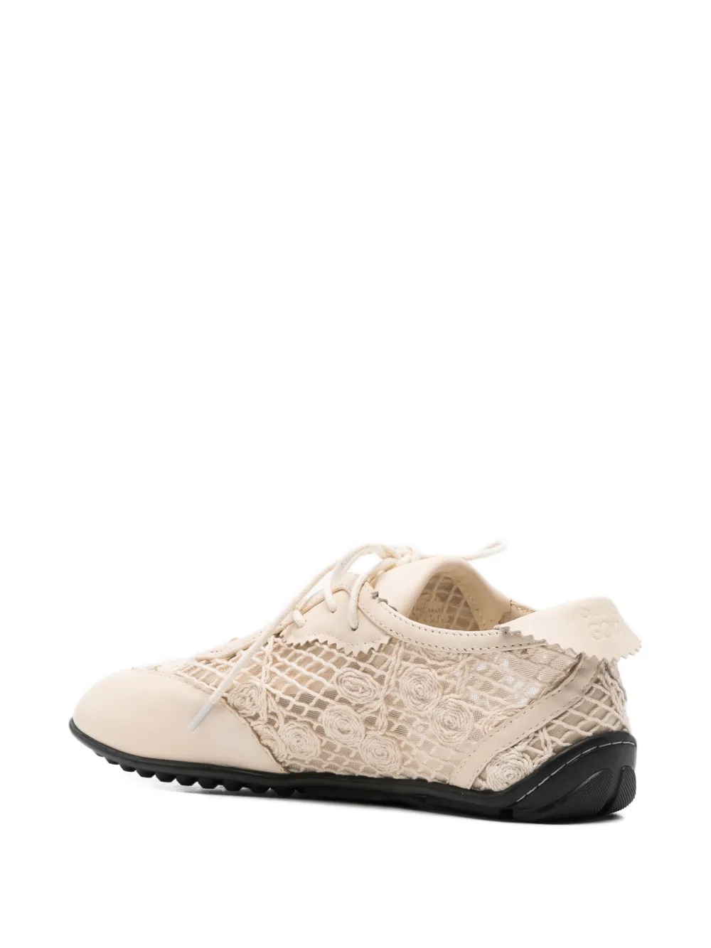 Stine Goya Sneakers met kanten detail Beige