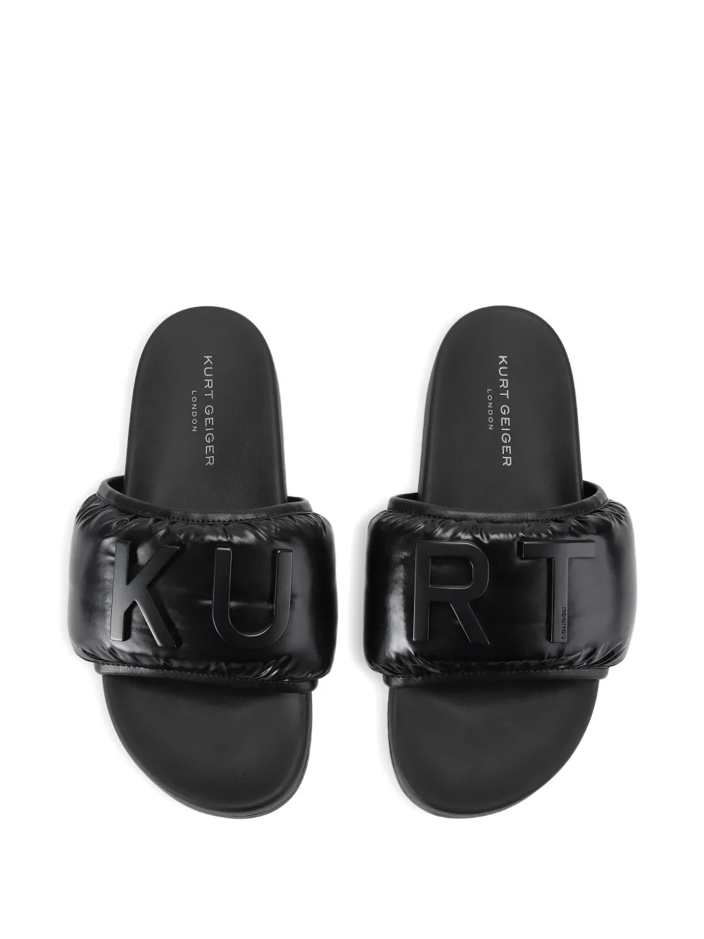 Kurt Geiger London Slippers met logo Zwart