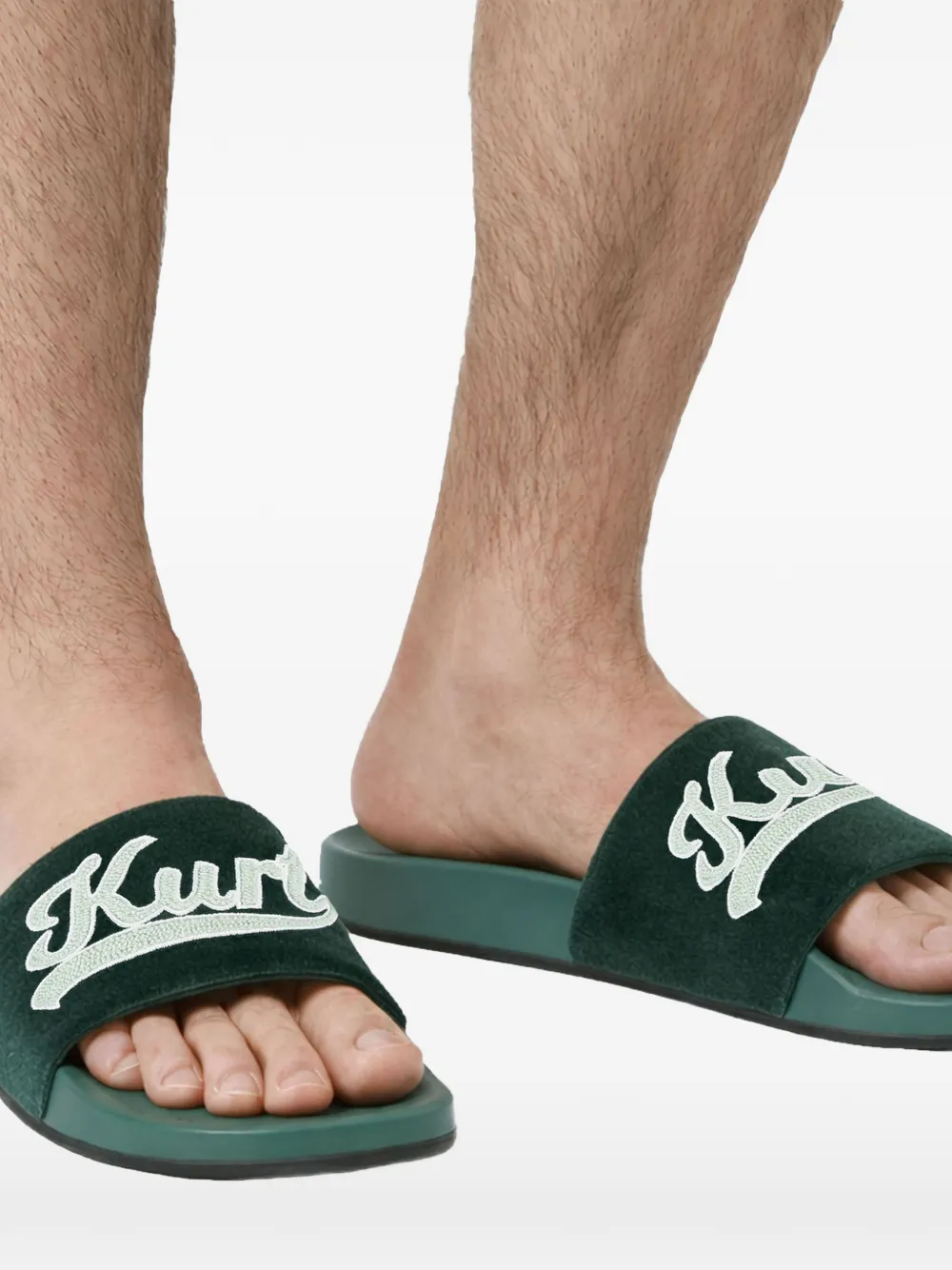 Kurt Geiger London Suède slippers Groen