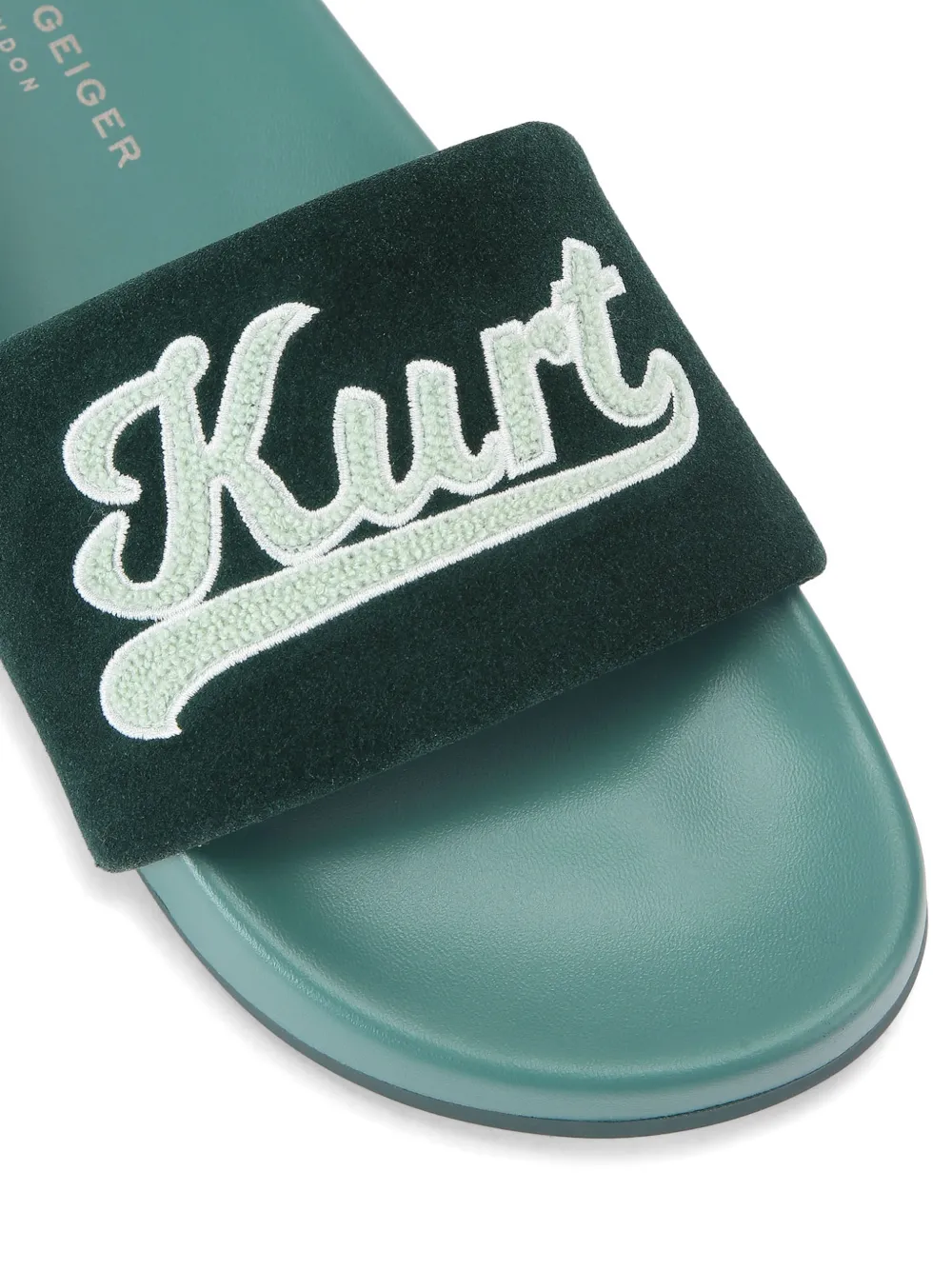 Kurt Geiger London Suède slippers Groen