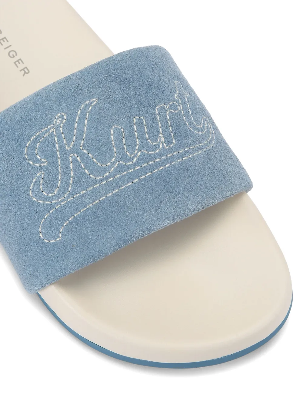 Kurt Geiger London Suède slippers Blauw