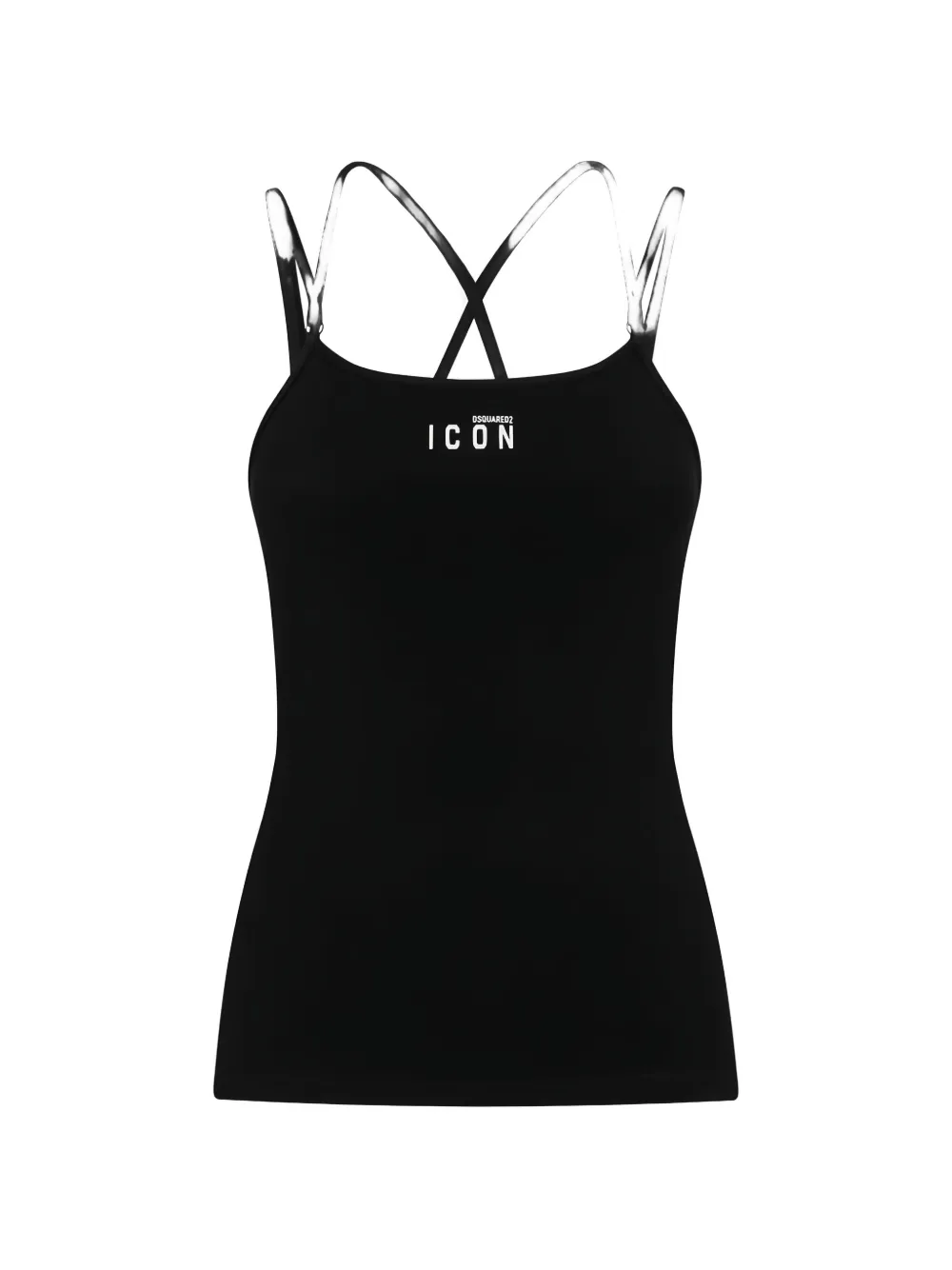 DSQUARED2 criss-cross strap tank top - Nero