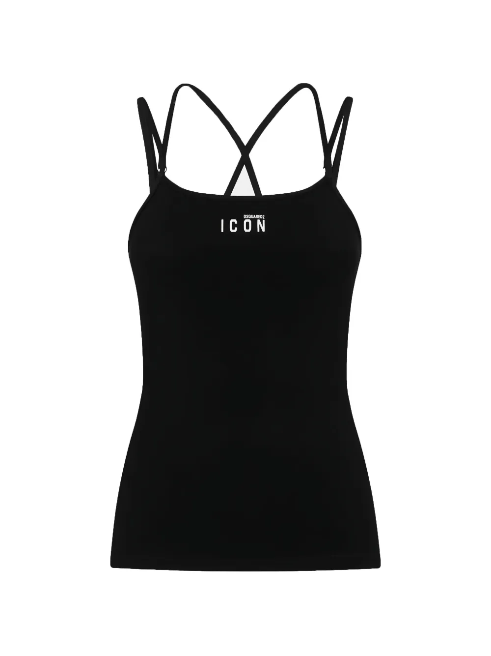 DSQUARED2 criss-cross strap tank top - Nero