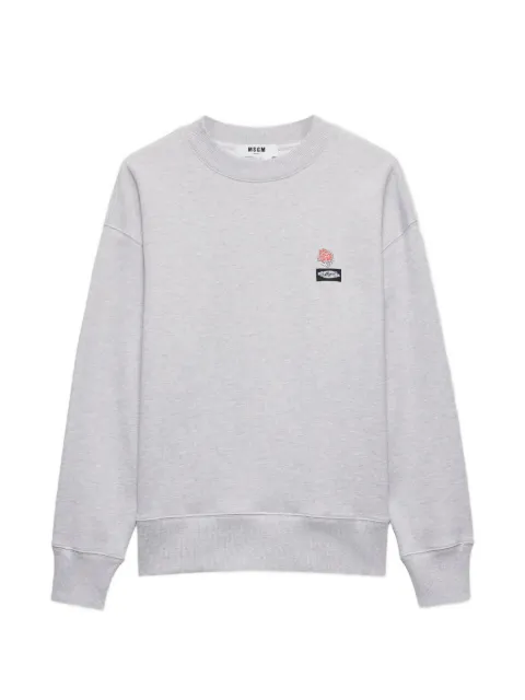 MSGM sudadera con logo bordado