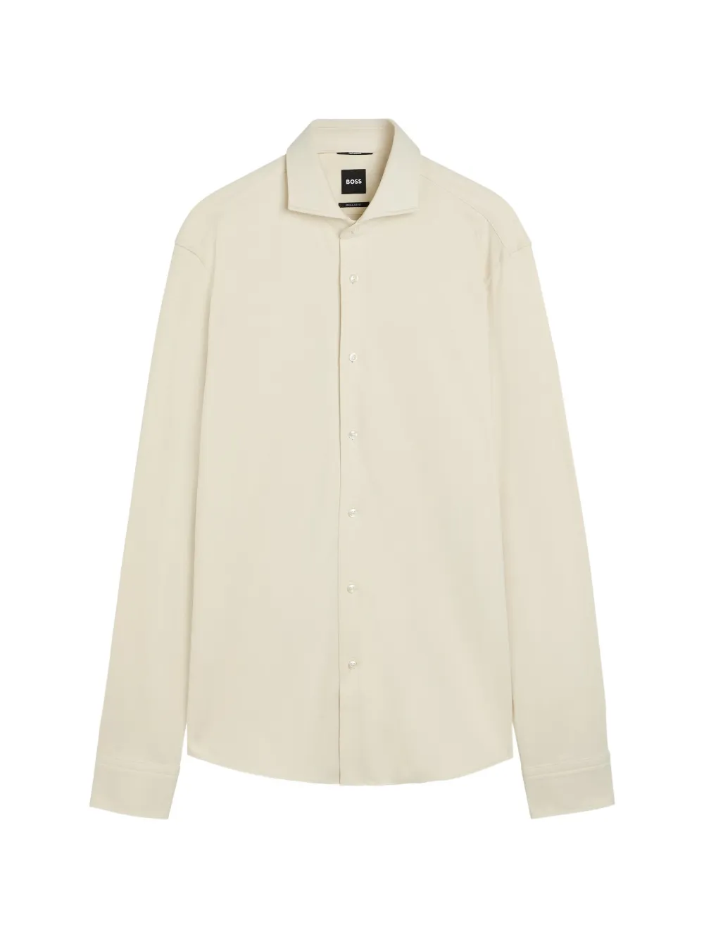 BOSS regular shirt in cotton poplin - Nude