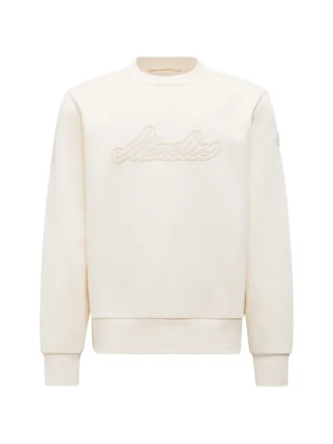 Moncler Cursive logo cotton sweatshirt