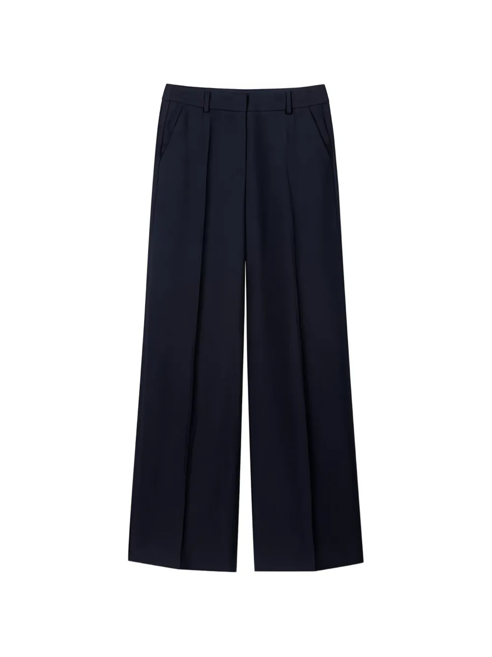 Luisa Cerano gabardine wide-leg trousers - Blu