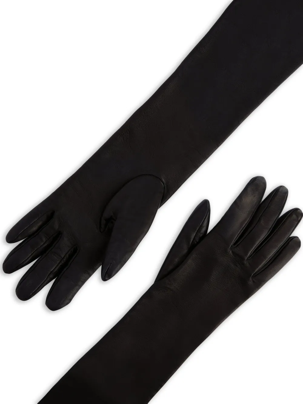  Ermanno Scervino Long Gloves - Black 