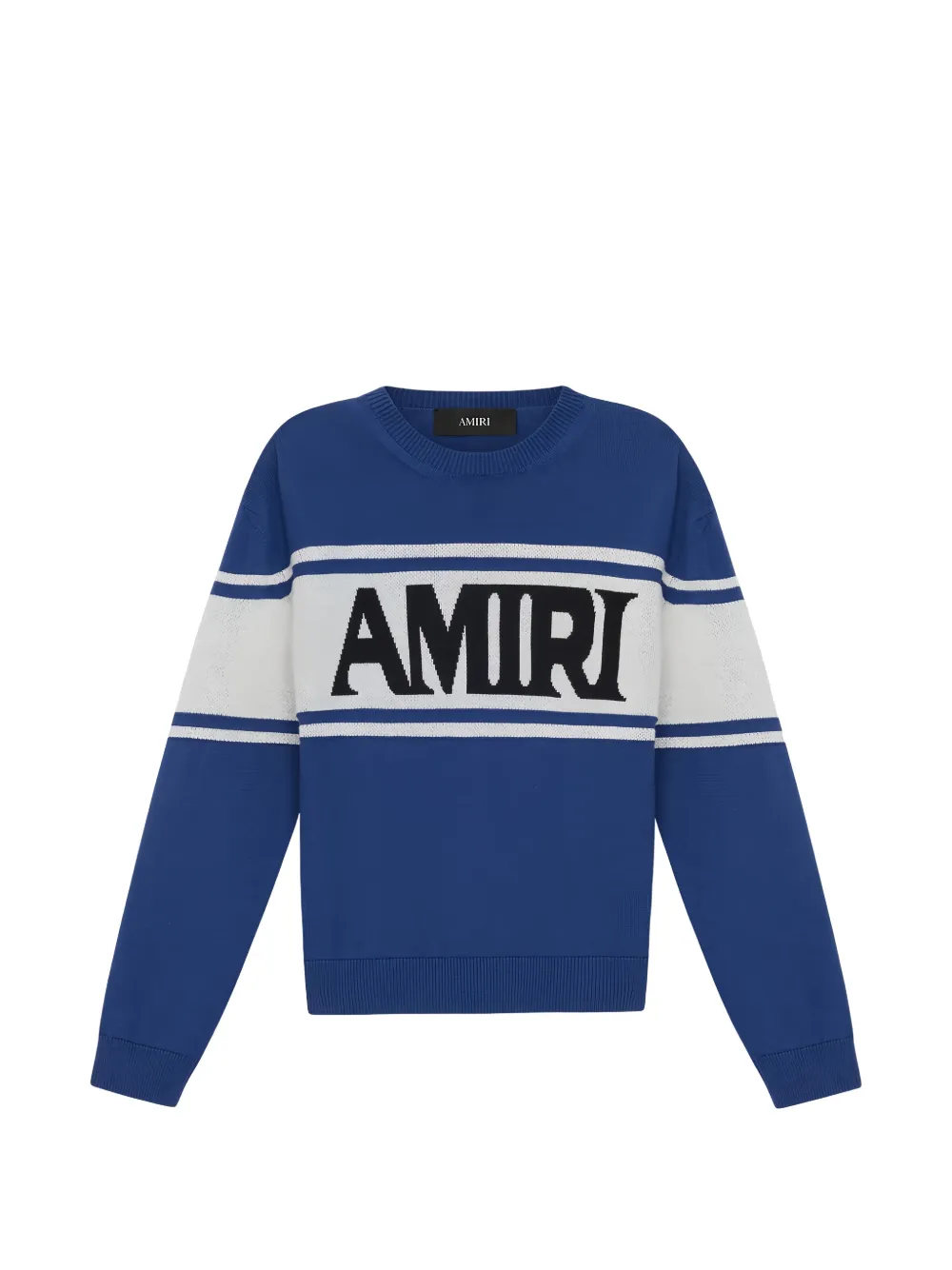AMIRI KIDS striped knitted sweater - Blu