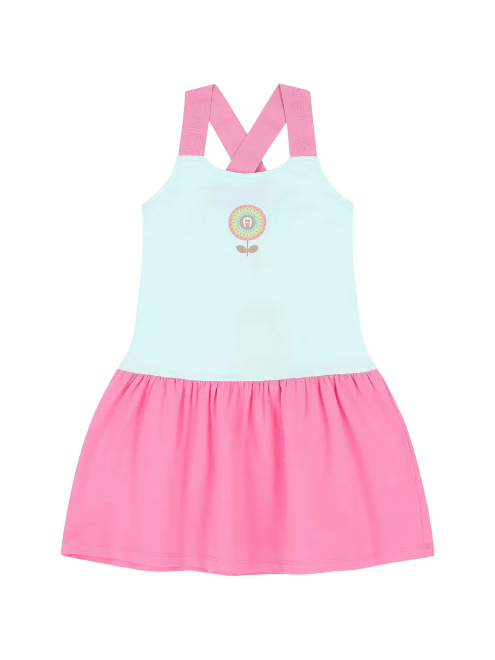 Aigner Kids Jurk met logo Roze
