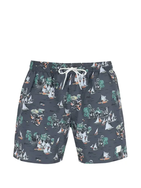 BOSS printed piranha swim shorts