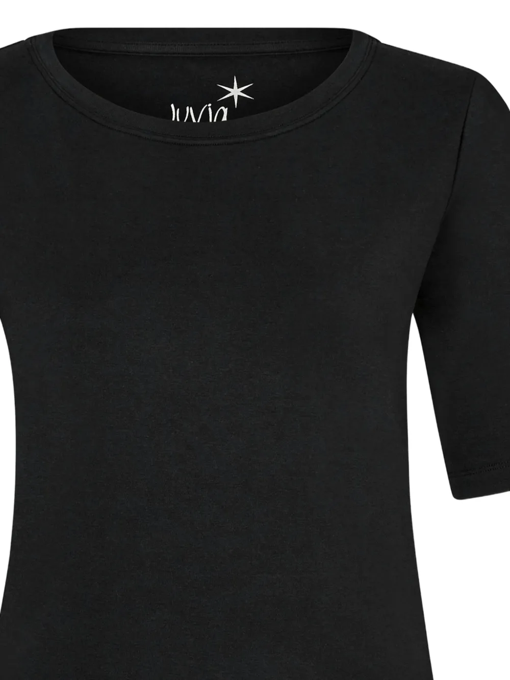 Juvia T-shirt met ronde hals Zwart