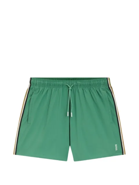 BOSS logo-detail swim shorts