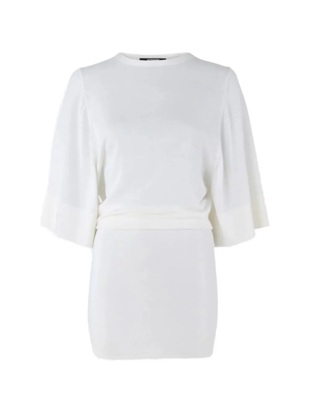 Jacquemus round-neck mini dress - Bianco