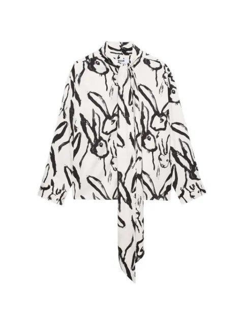 MSGM tie print SHIRT