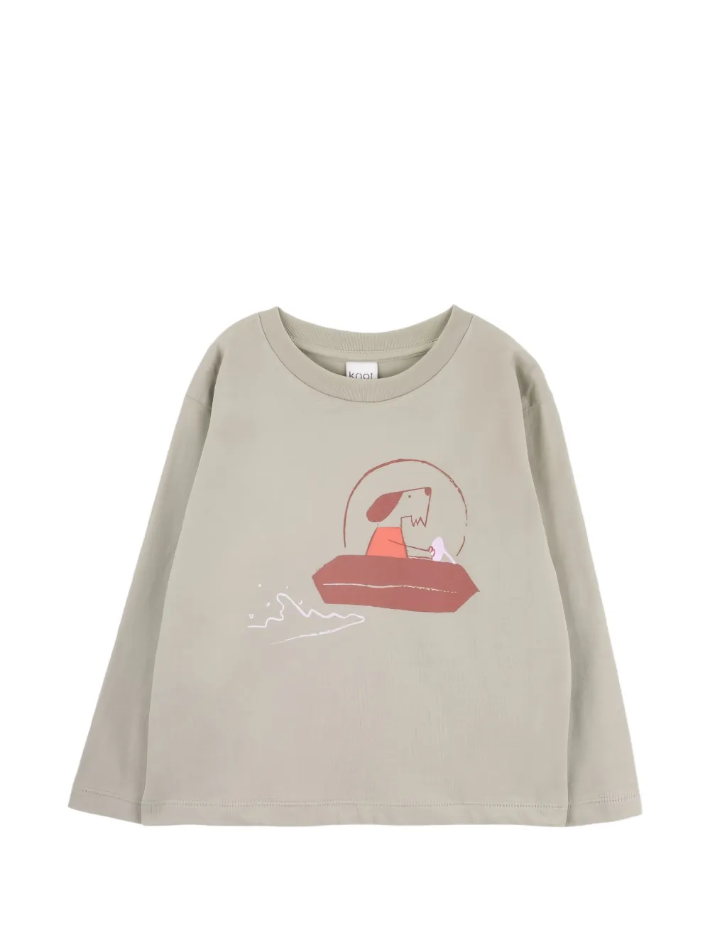 Knot Space Dog graphic T-shirt - Toni neutri