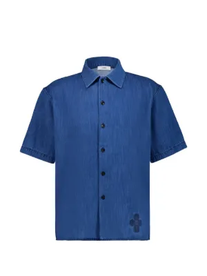 Givenchy monogram-pattern Shirt | Blue | FARFETCH