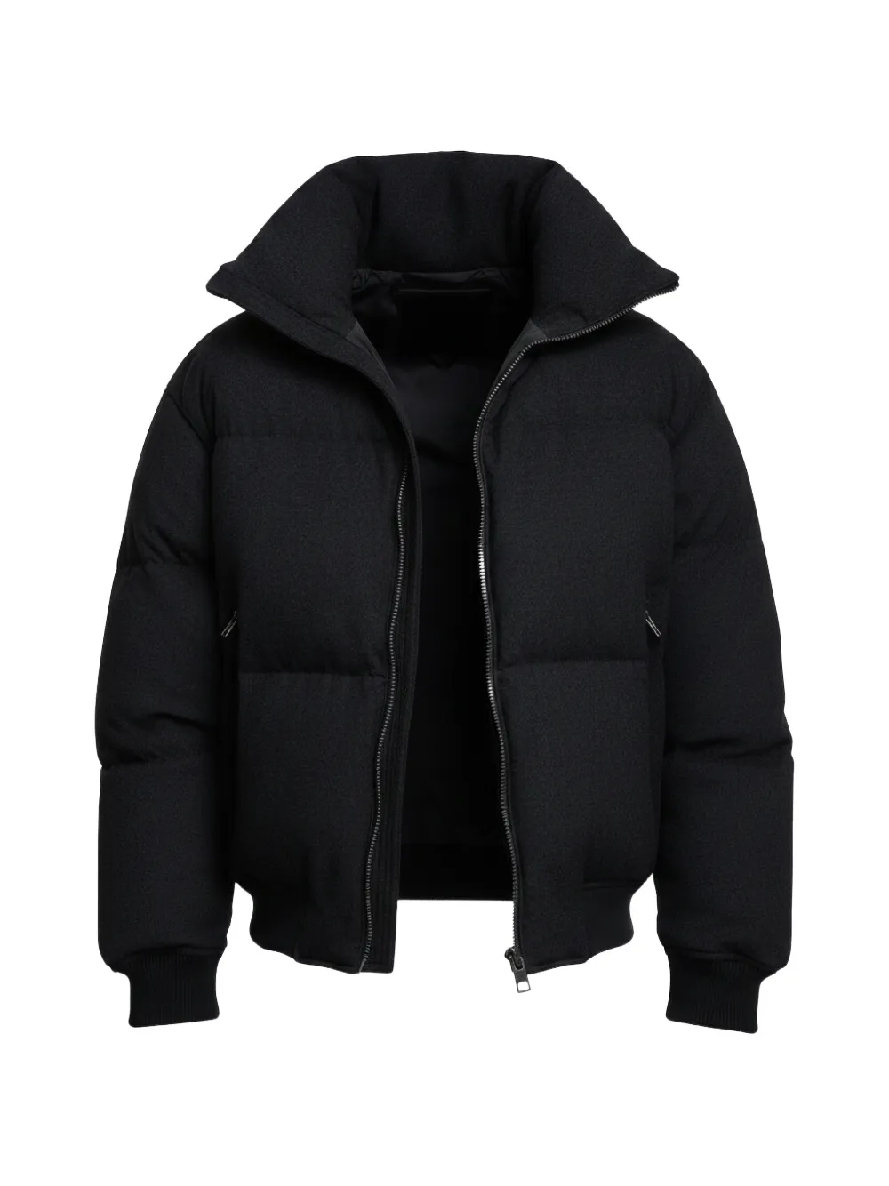 HUGO wide collar puffer jacket - Nero