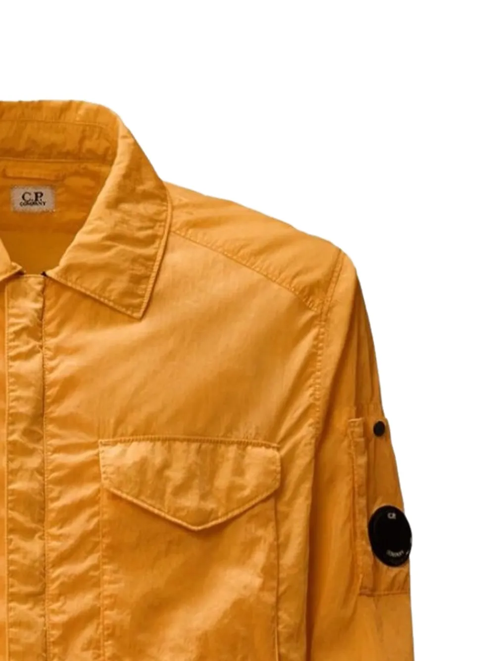 C.P. Company Shirtjack met borstzak Oranje
