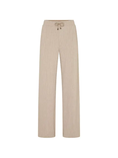 Juvia drawstring striped trousers