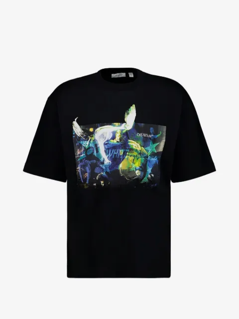Off-White camiseta Caravaggio con monopatín estampado