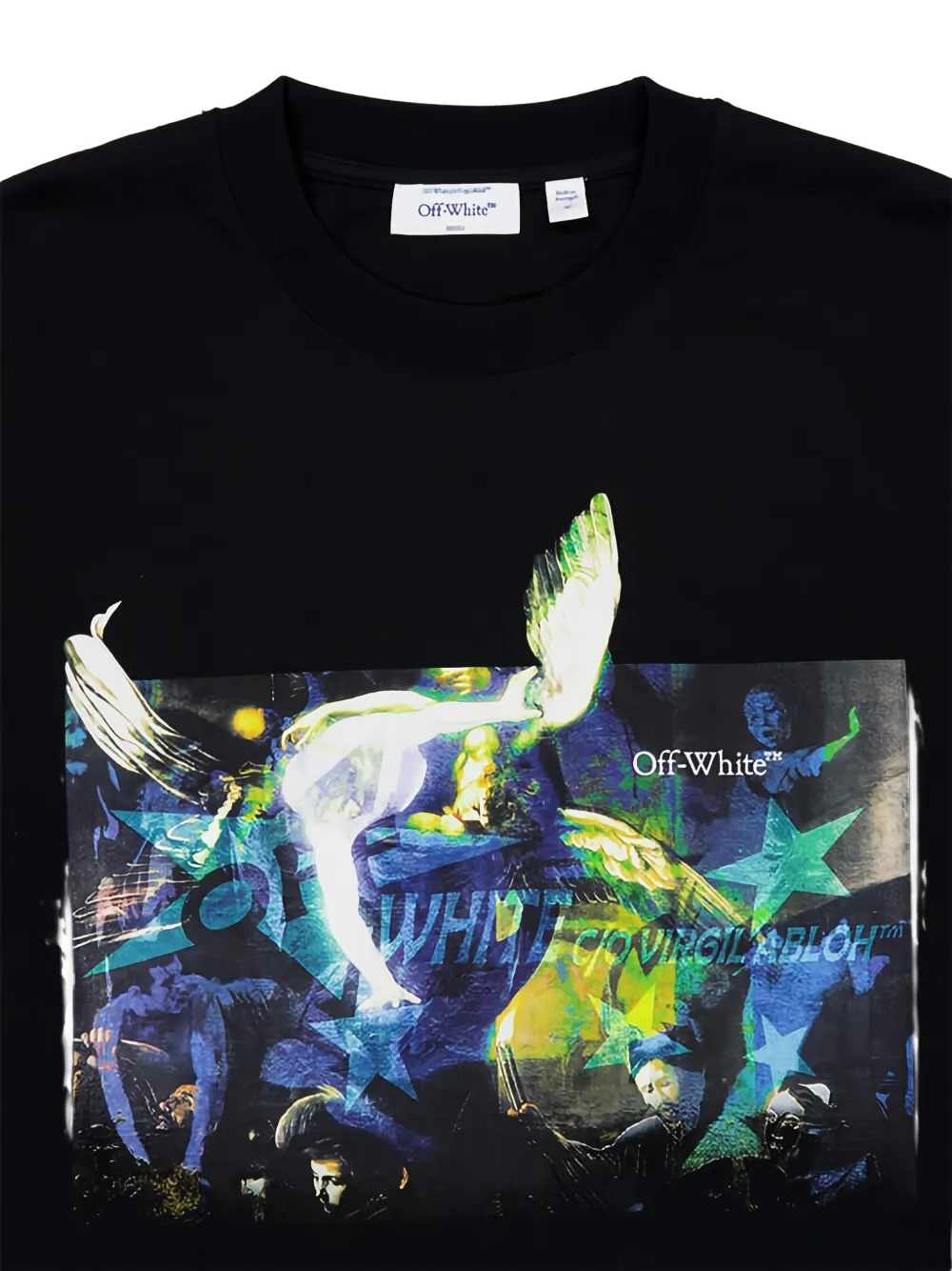 Off-White Caravaggio T-shirt met print Zwart