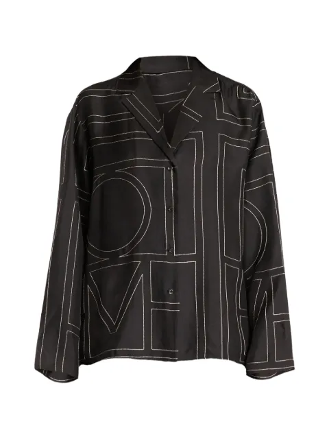 TOTEME monogram buttoned shirt