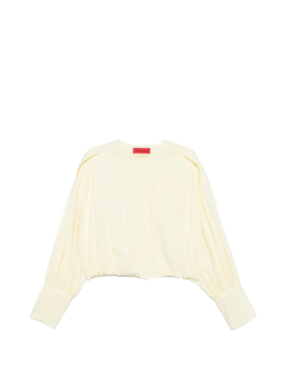 THELATEST cropped long-sleeve top - Giallo