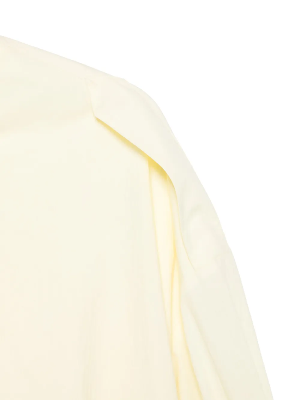  Thelatest Cropped Long-sleeve Top - Yellow 