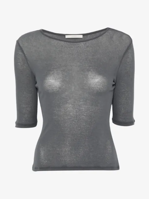 Amomento T-shirt med rund hals