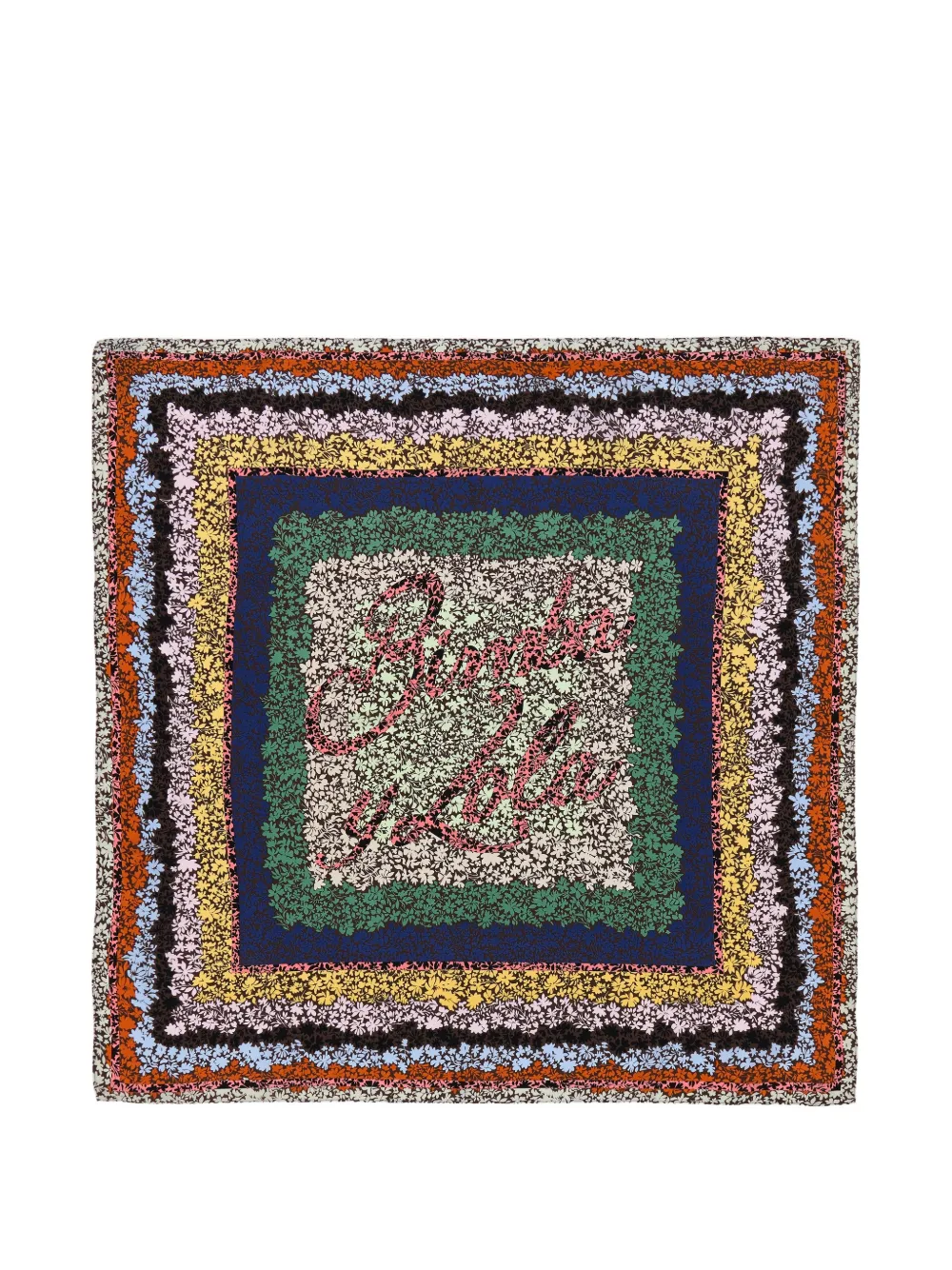 BIMBA Y LOLA Schal mit Blumen-Print - Blau
