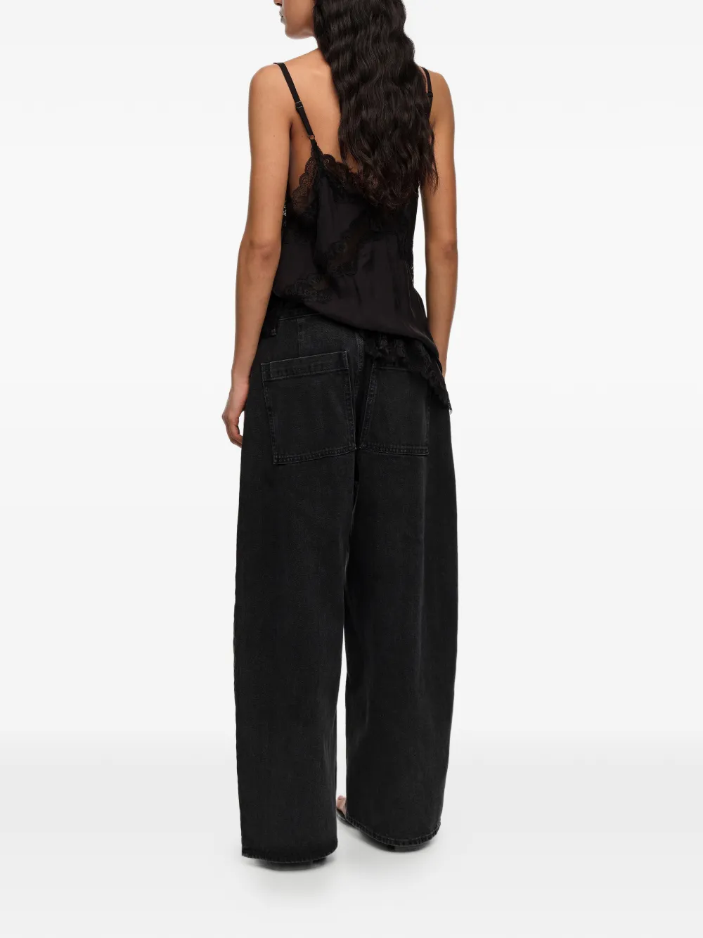 BIMBA Y LOLA Broek met wijde pijpen Zwart