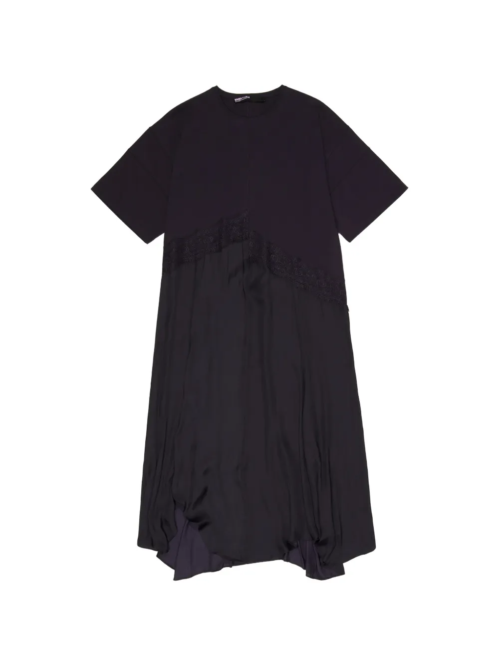 Bimba y Lola Abito midi con dettagli in pizzo - Grigio