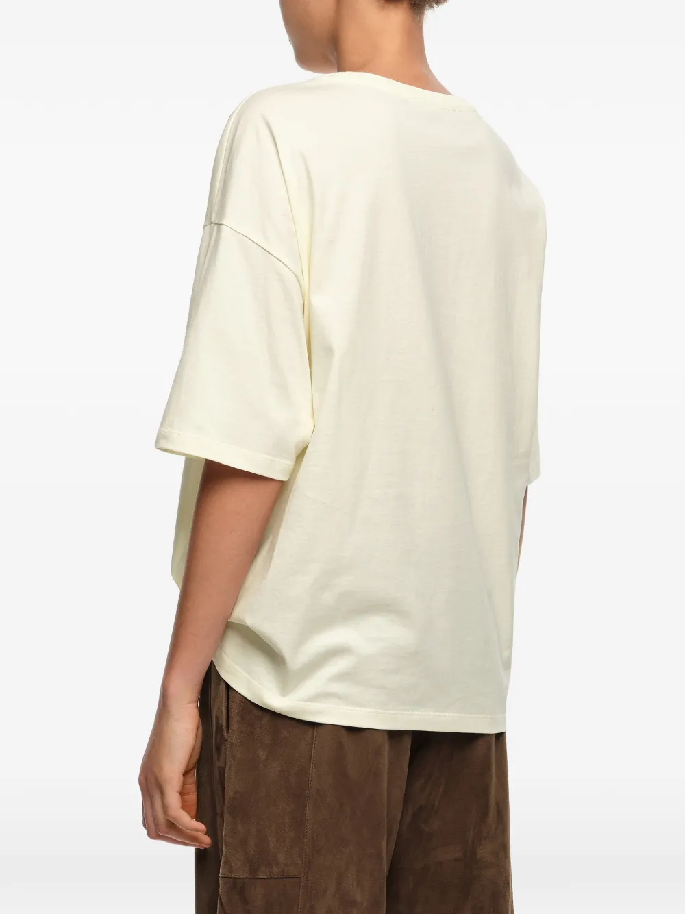 BIMBA Y LOLA T-shirt met bloemenprint Beige