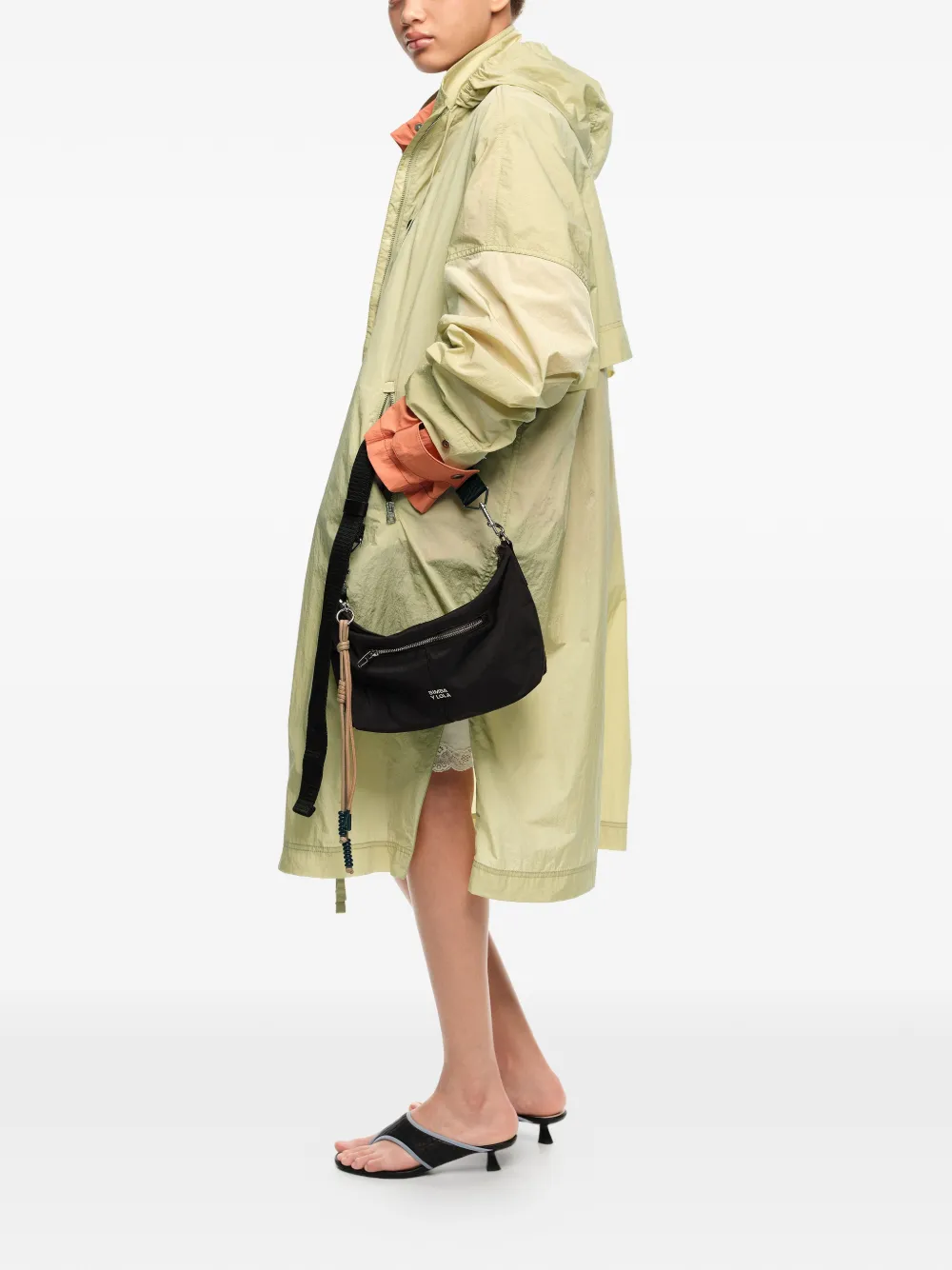 BIMBA Y LOLA Trapecio schoudertas met rits Zwart