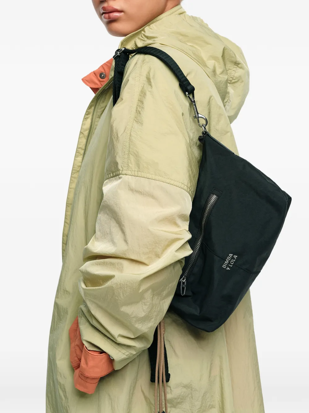 BIMBA Y LOLA Trapecio schoudertas met rits Zwart