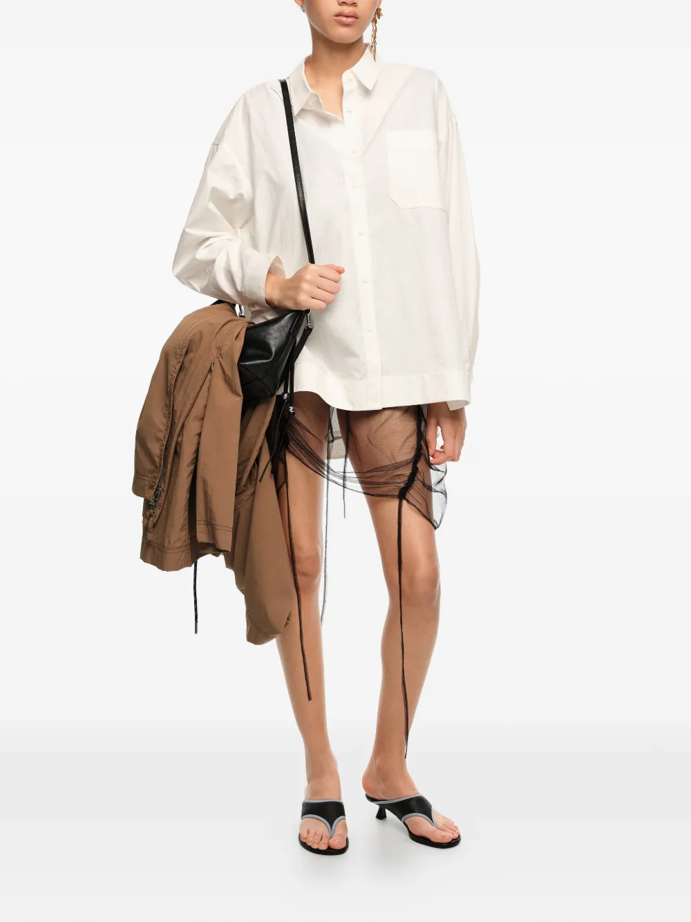 BIMBA Y LOLA Katoenen blouse Wit