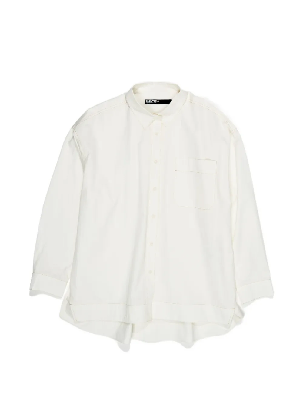 Bimba y Lola Camicia con taschino - Bianco