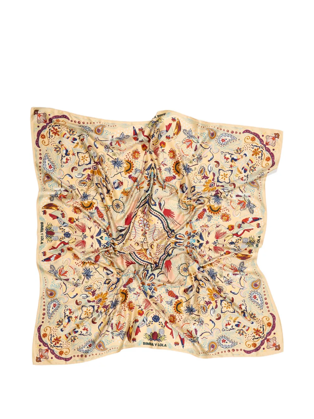 Tropical Birds Patterned Scarf