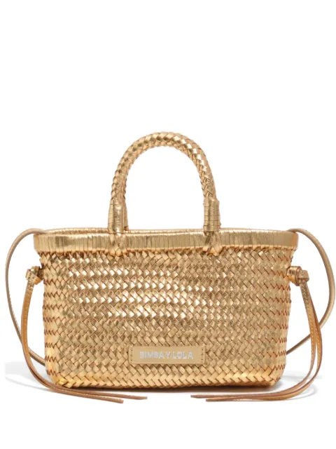 Bimba y Lola woven top-handles leather bag