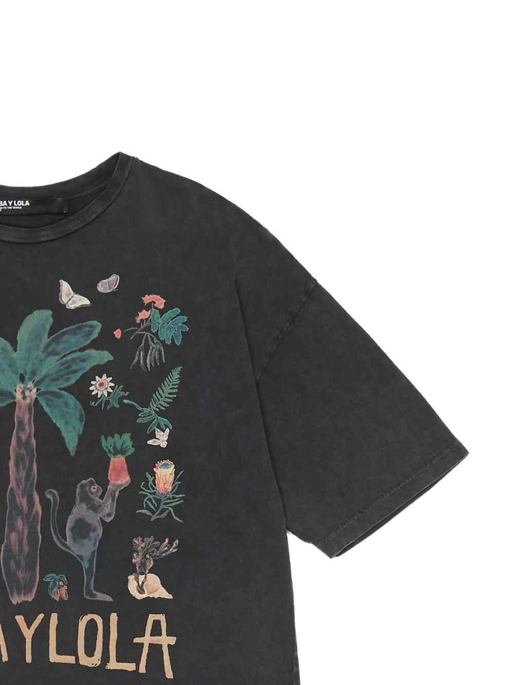 Tropical-Print T-Shirt