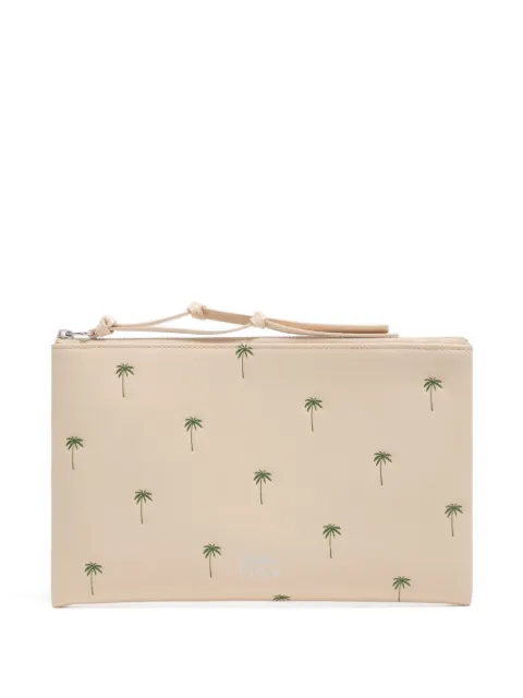 Bimba y Lola Palms leather make up bag