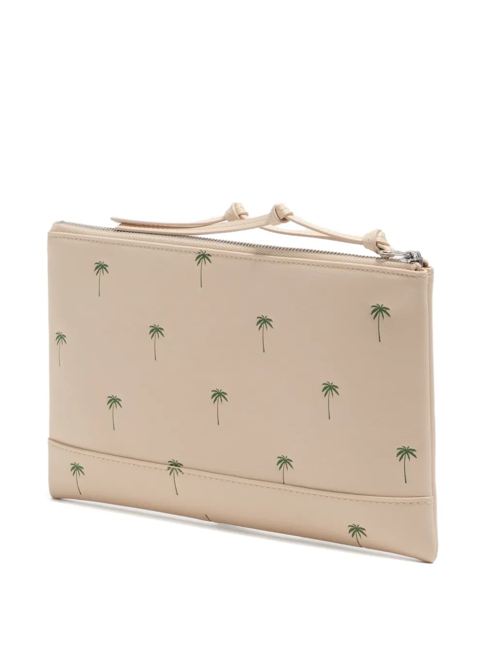 Bimba y Lola Palms leren make-up tas Beige