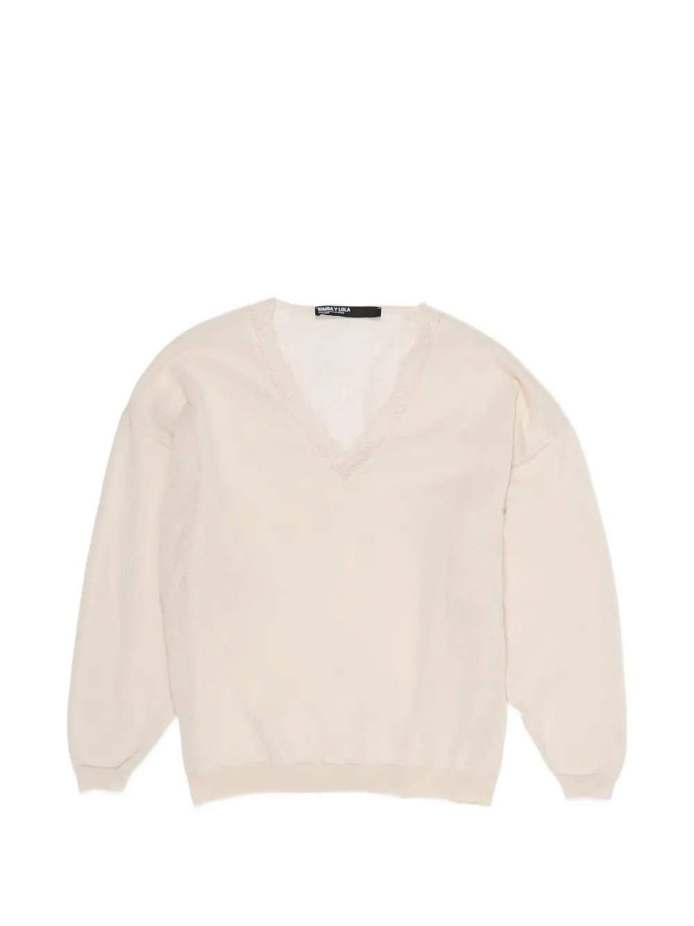 Bimba y Lola Top con scollo a V - Toni neutri