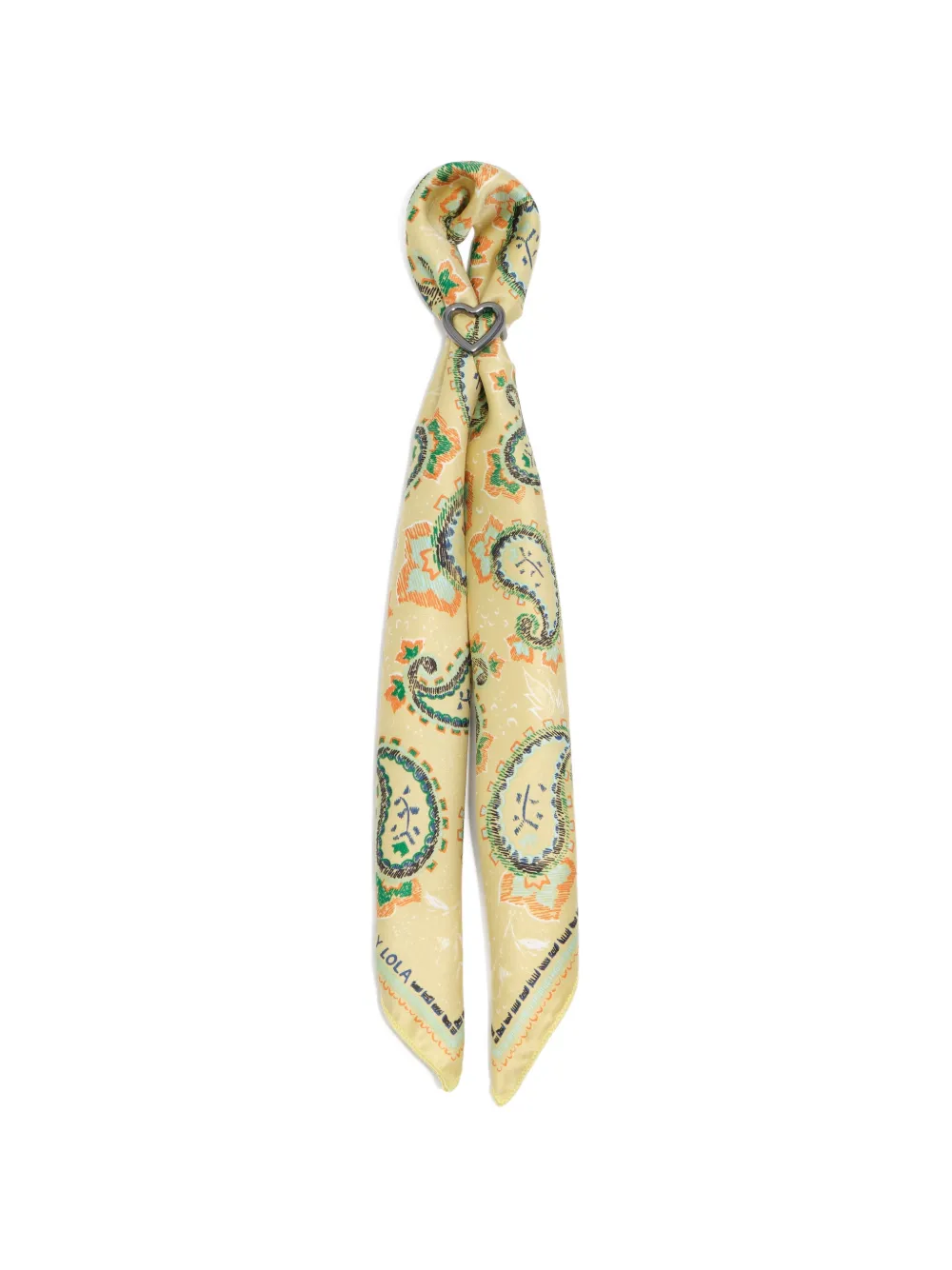 BIMBA Y LOLA Banana Schal mit Paisley-Print - Schwarz